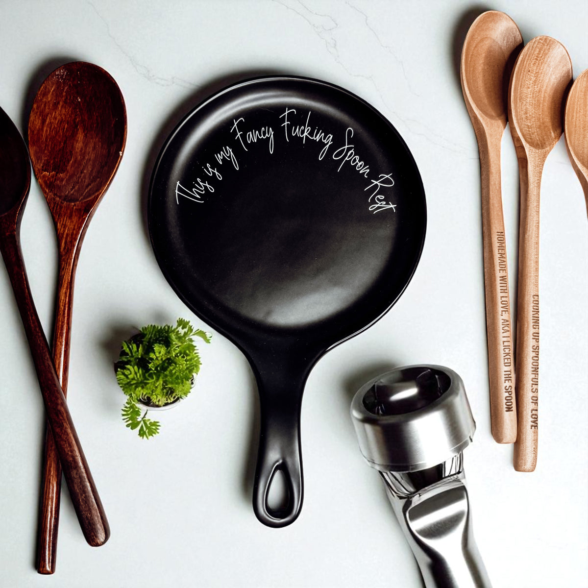 Real talk kitchen
Statement piece decor
Bold kitchen style
Premium sass decor
Cooking enthusiast present